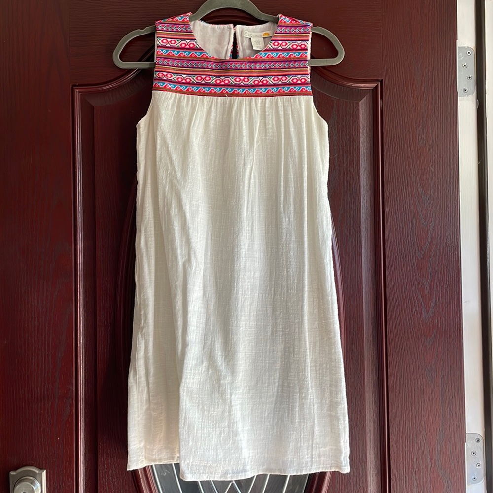 Linen and Embroidery Dress